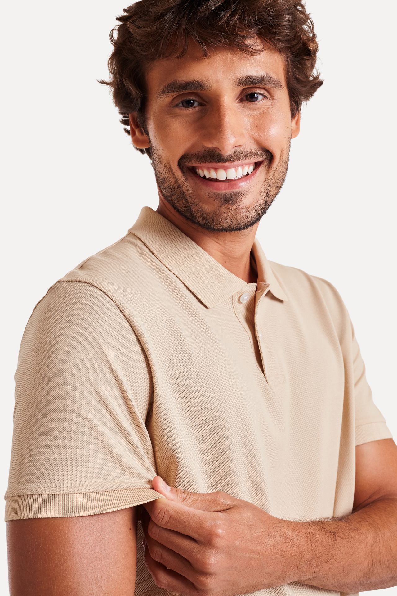 Polo Básica Masculina Piquet Algodão Peruano