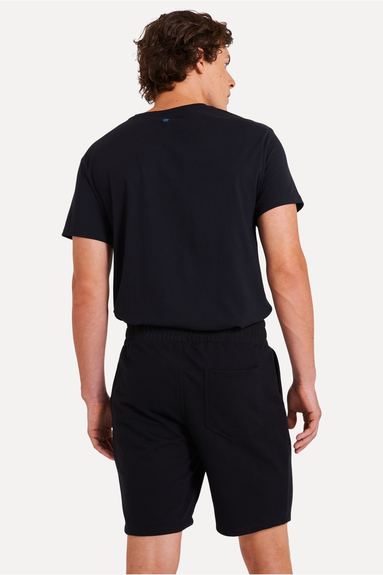 Bermuda Moletom Masculina Simples com Elástico