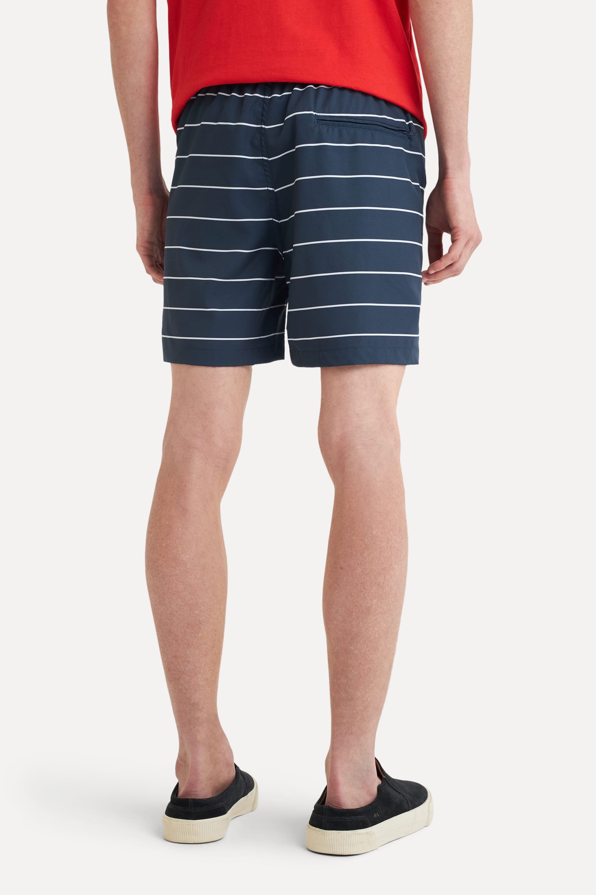 Short Praia Listrada Masculino Fine com Elástico