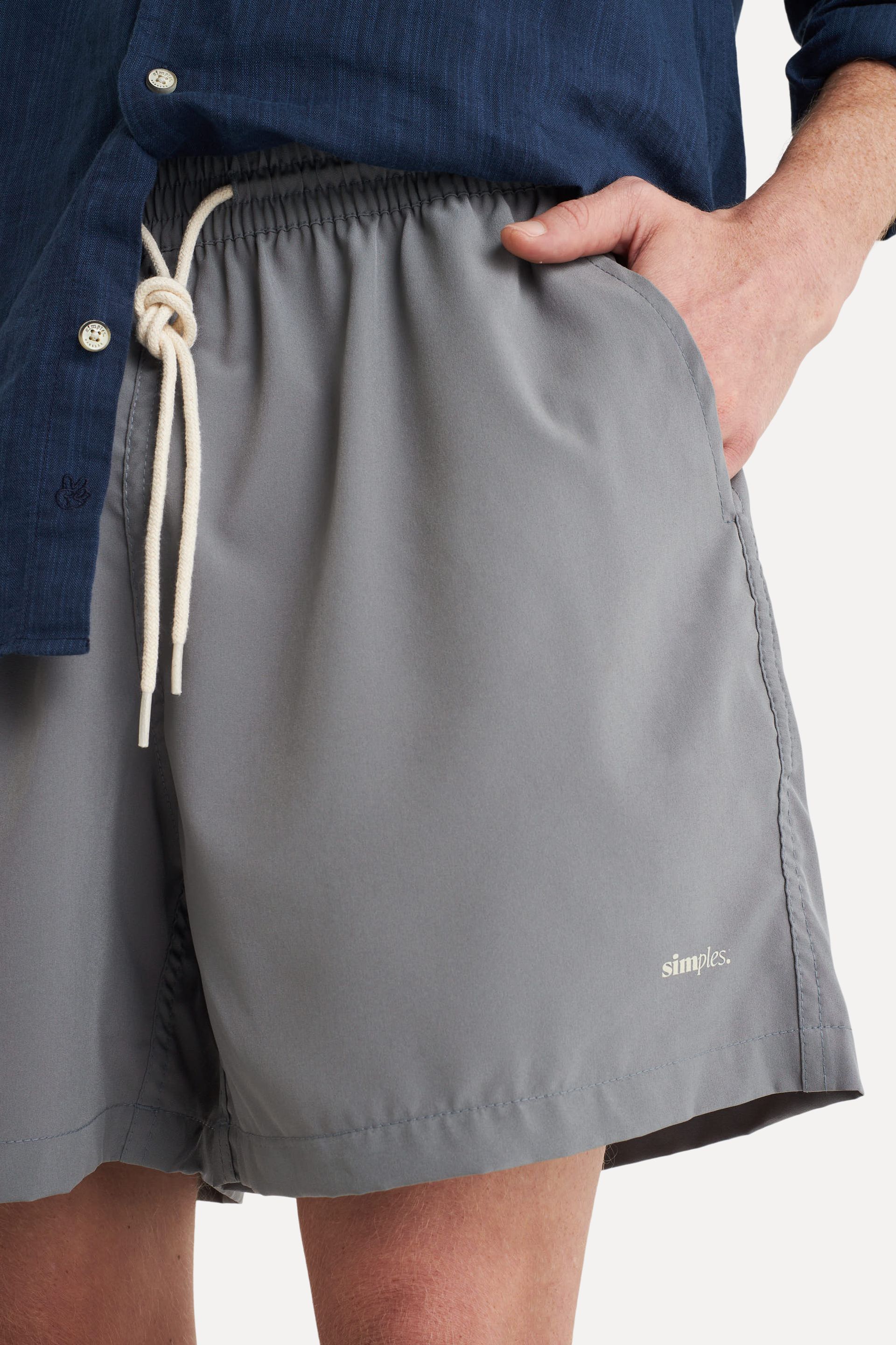 Short Praia Básico Masculino com Elástico