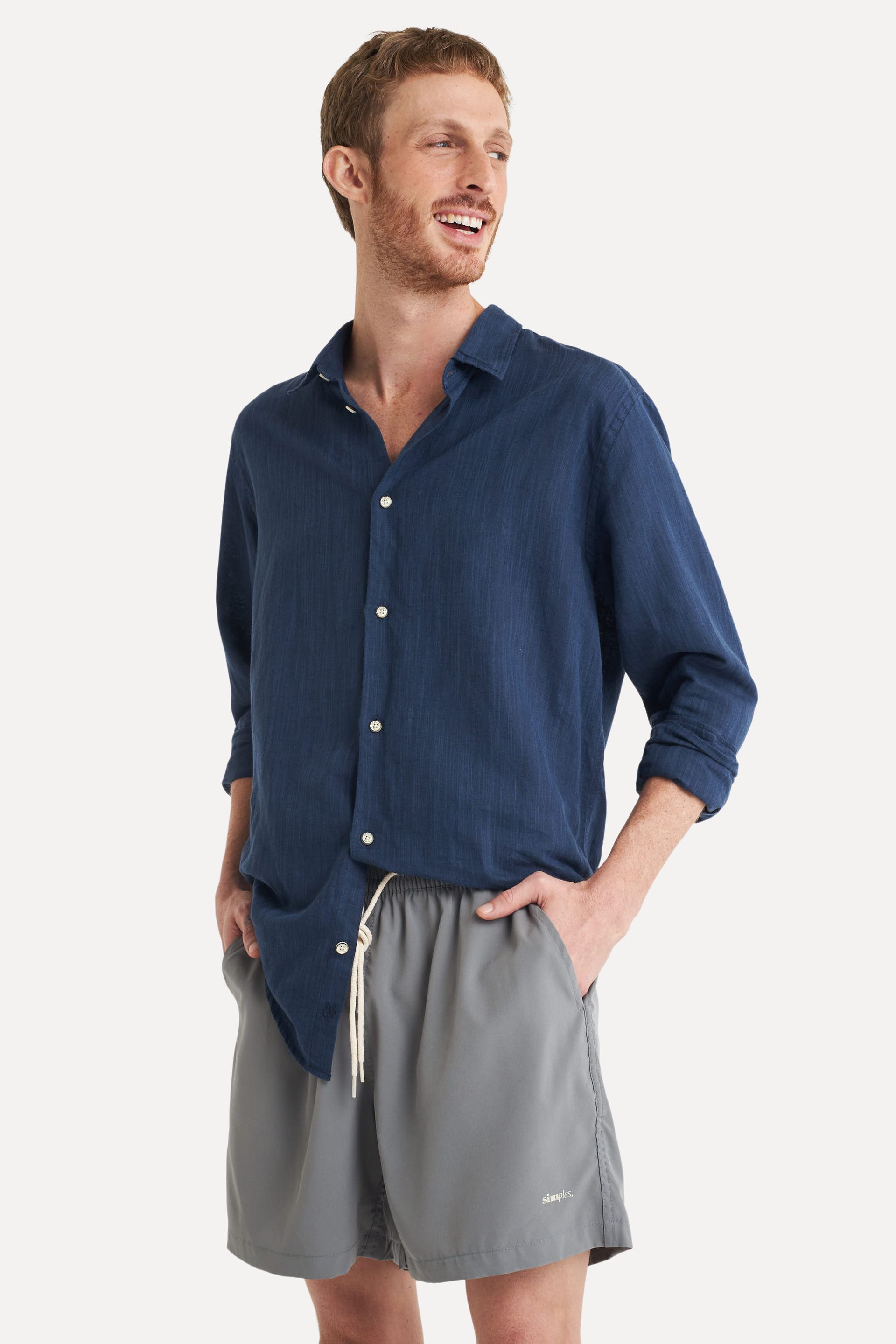 Short Praia Básico Masculino com Elástico