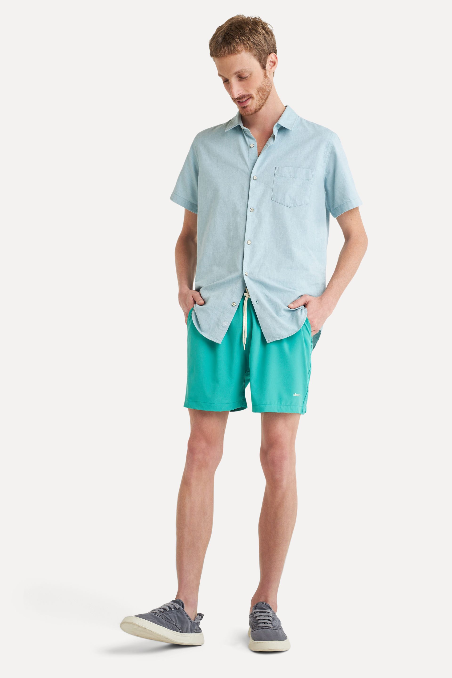 Short Praia Básico Masculino com Elástico