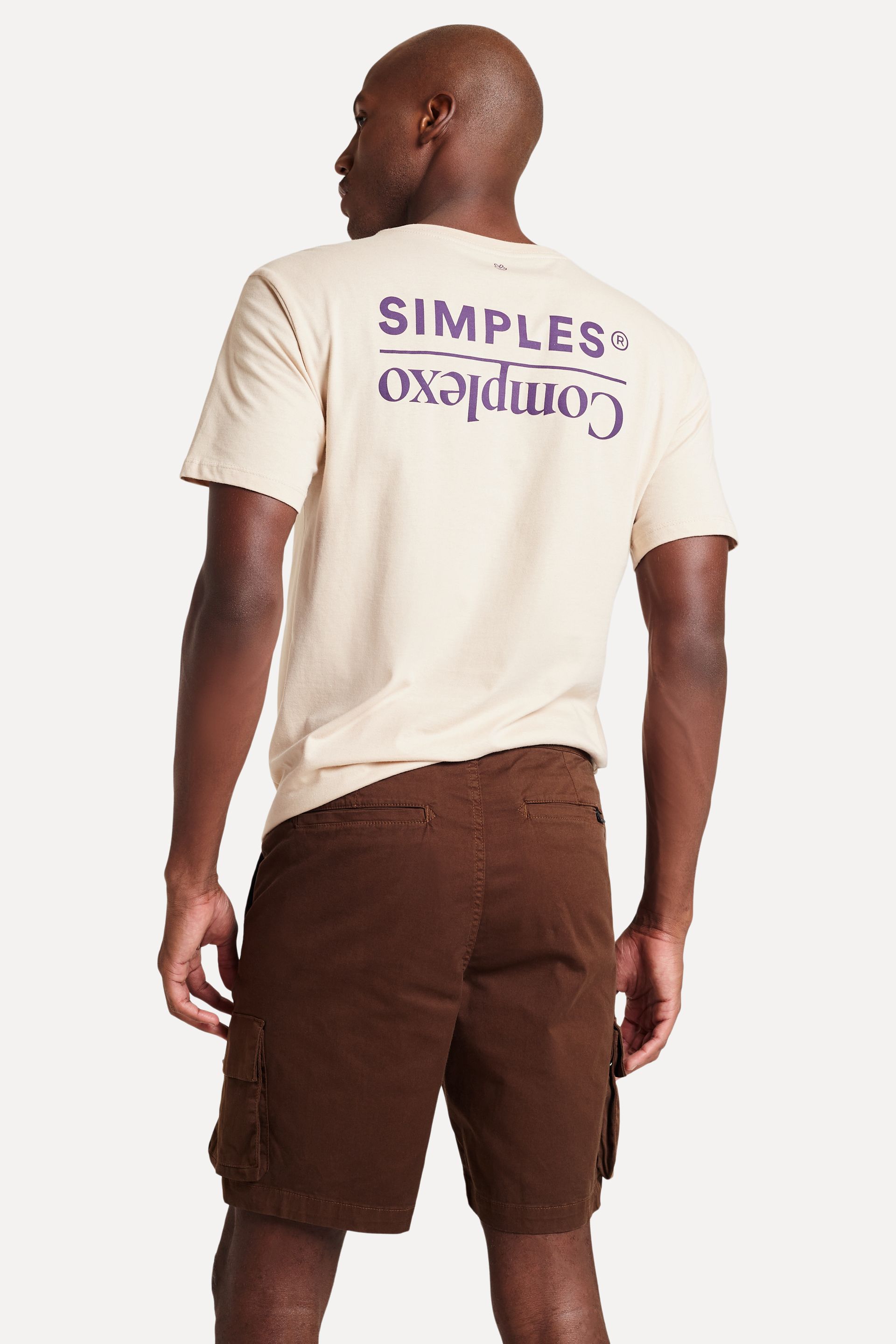 Bermuda Cargo Masculina de Sarja com Elastano