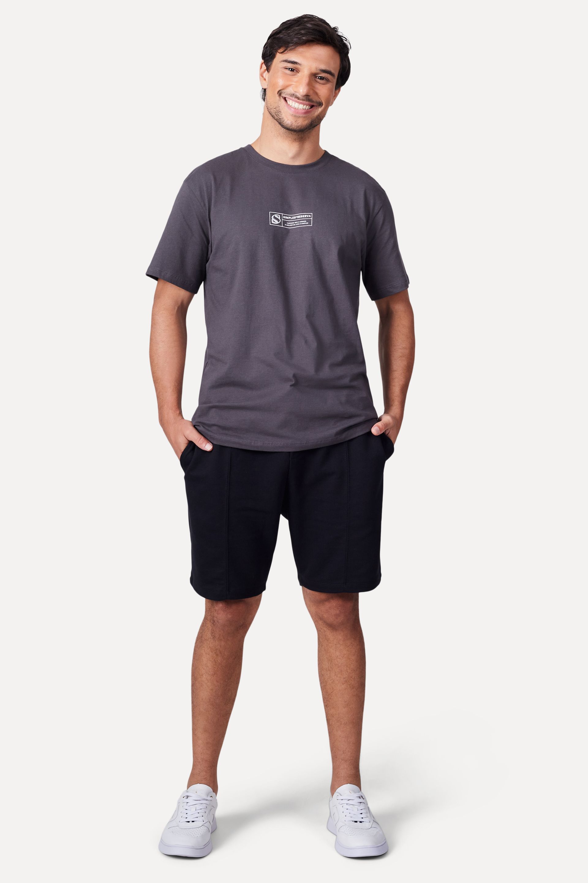 Bermuda de Malha Piquet Masculina com Elástico