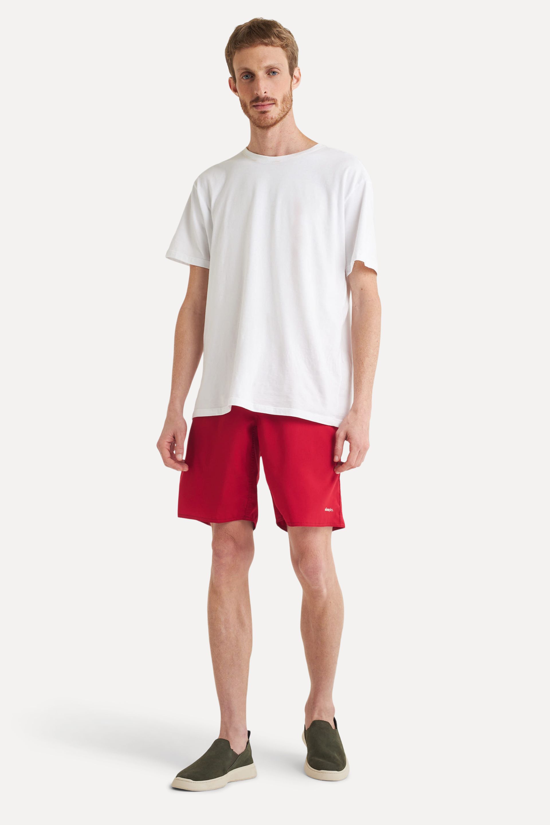 Bermuda Praia Básica Masculina com Cadarço
