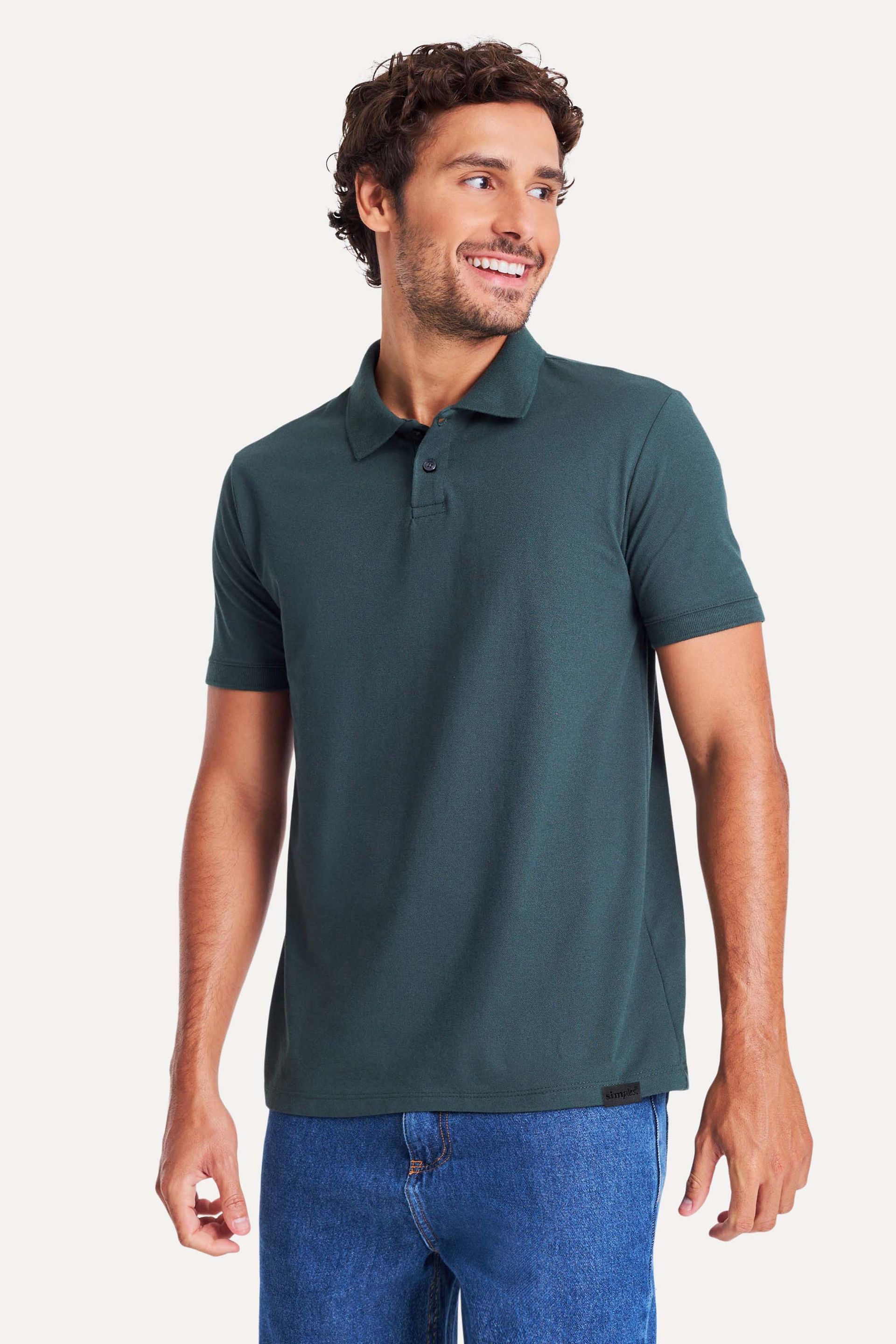 Polo Básica Masculina Simples