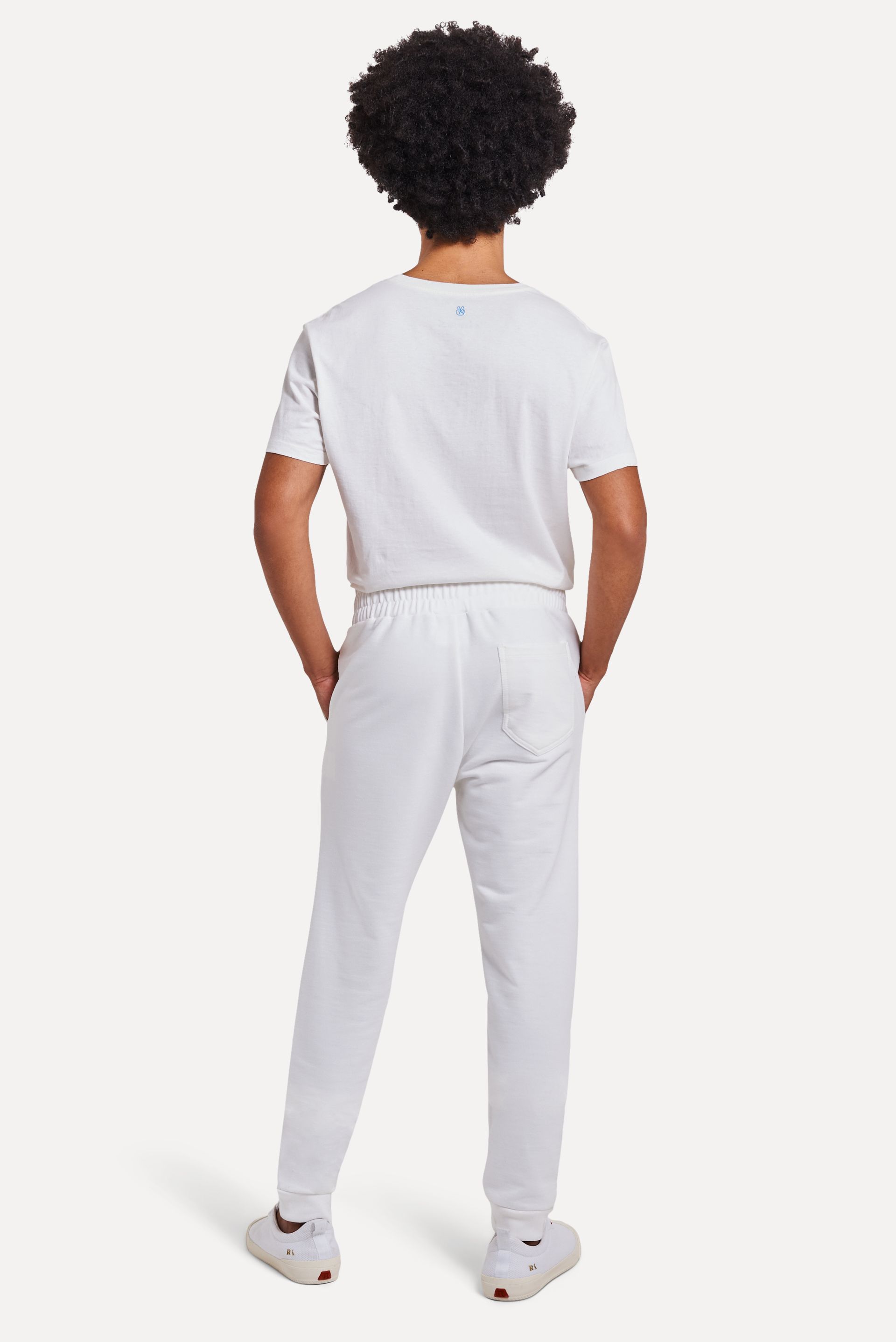 Calça Básica Moletom Masculina Simples com Punho