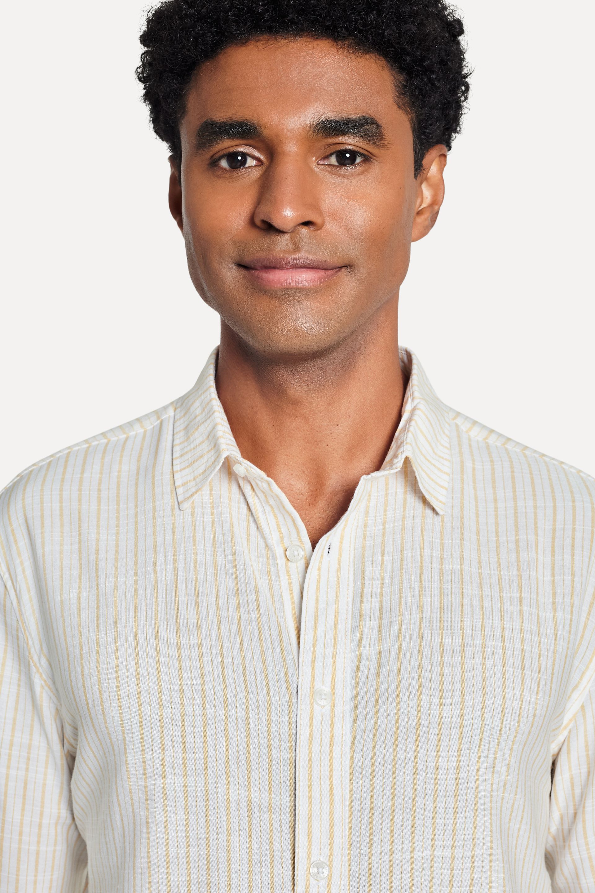 Camisa Listrada Masculina Leve Manga Longa