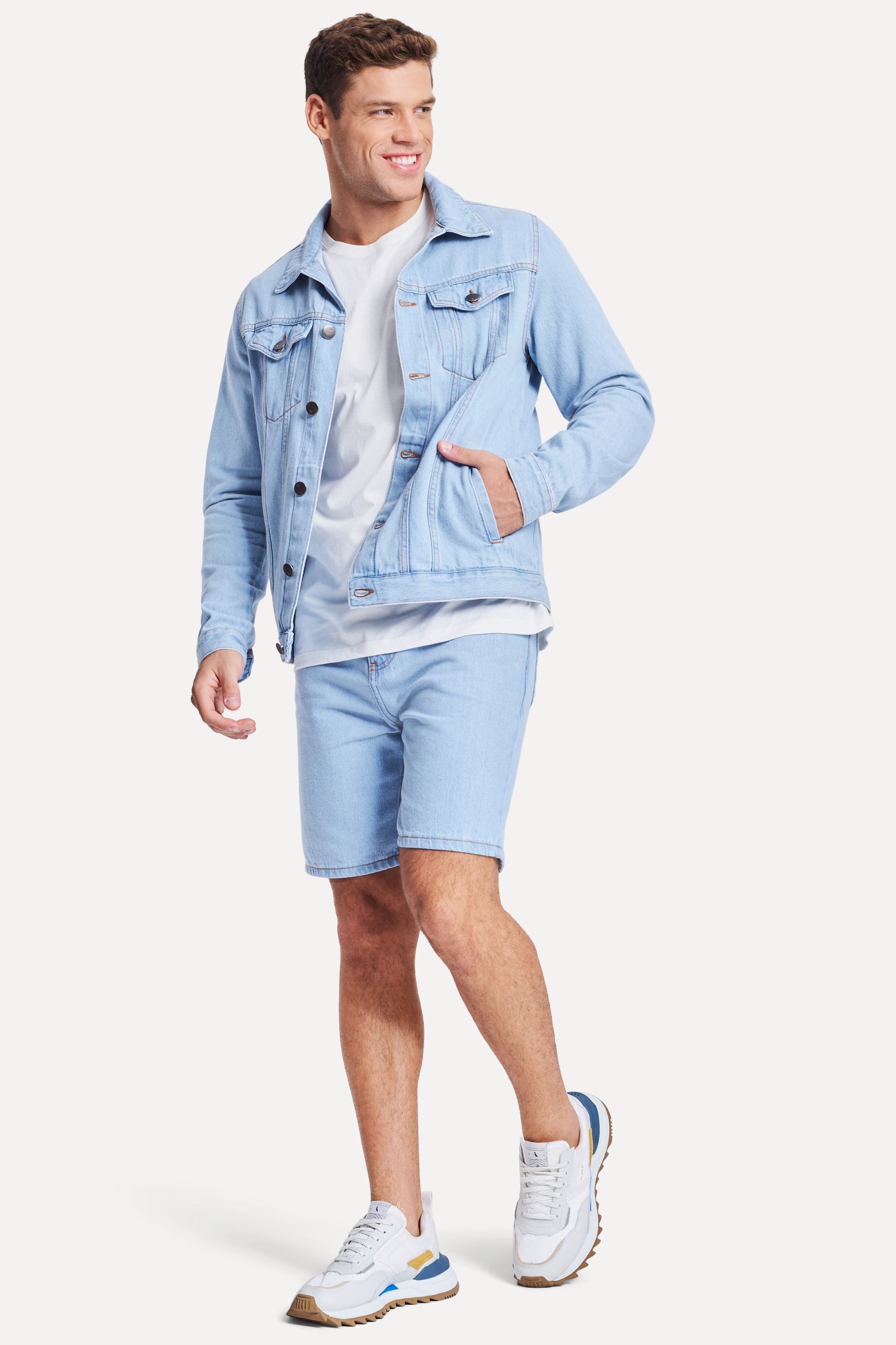 Jaqueta Jeans Unisex Inhotim Simples