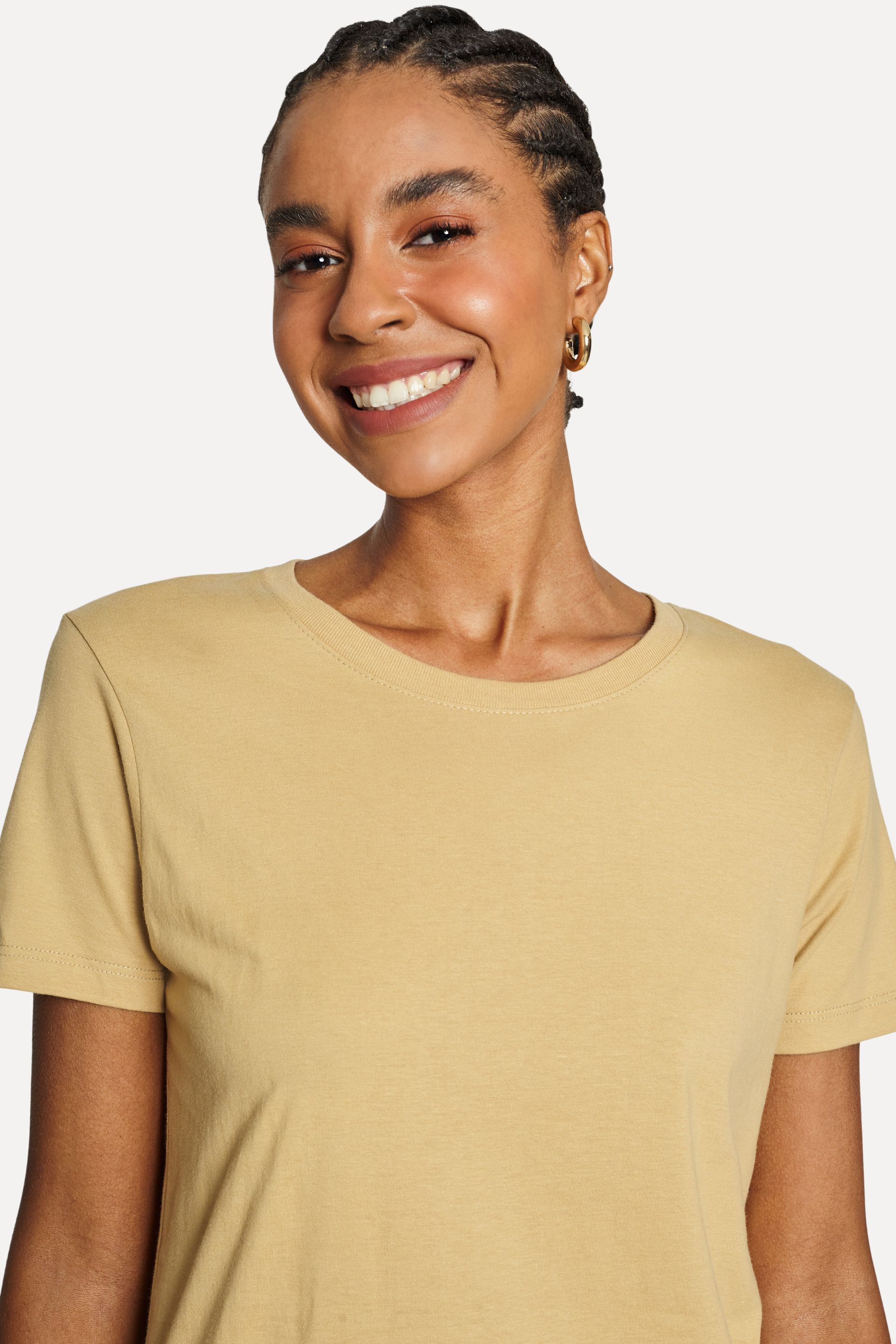 Camiseta Básica Feminina Simples de Manga Curta