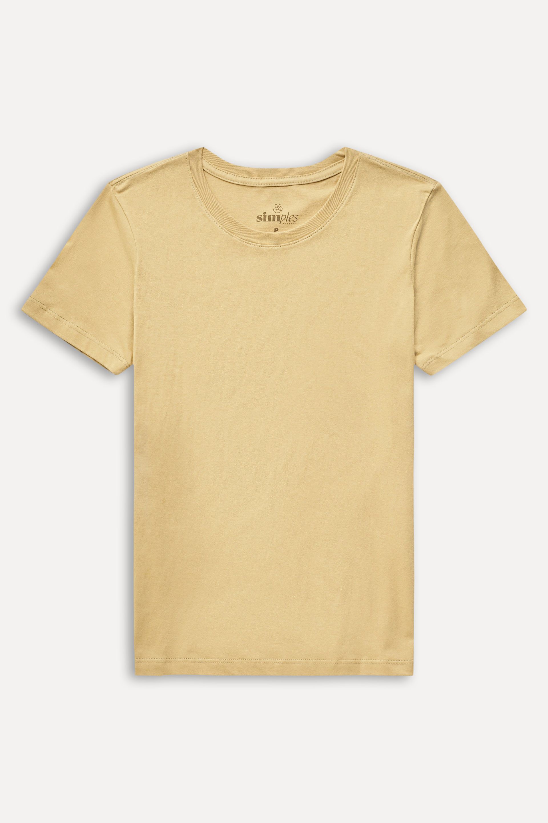 Camiseta Básica Feminina Simples de Manga Curta