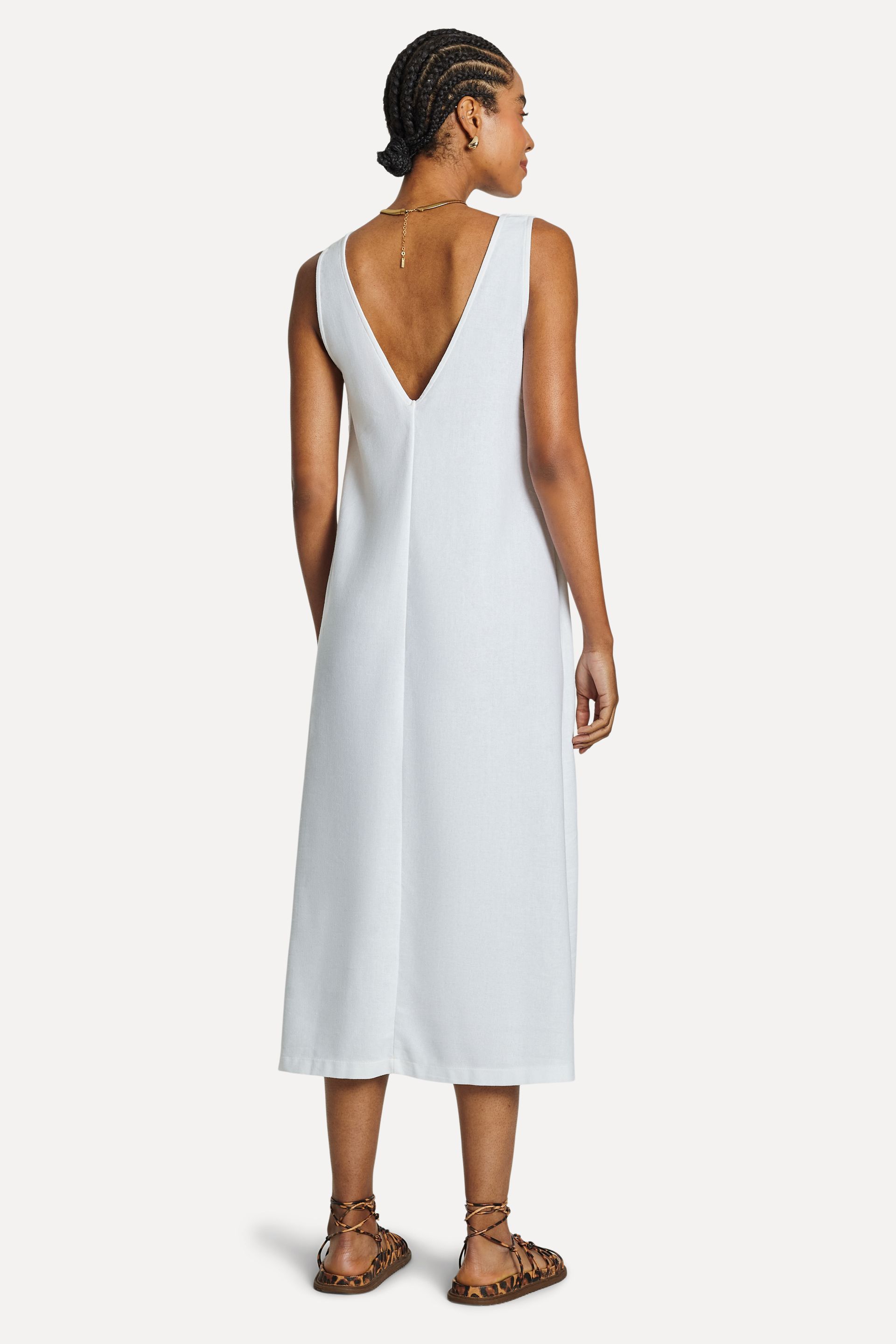 Vestido Feminino Curto Alfaiataria Fenda