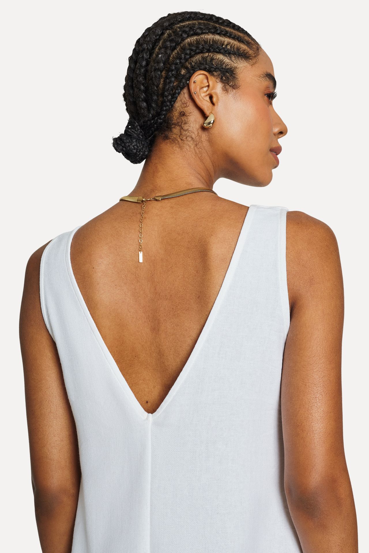 Vestido Feminino Curto Alfaiataria Fenda