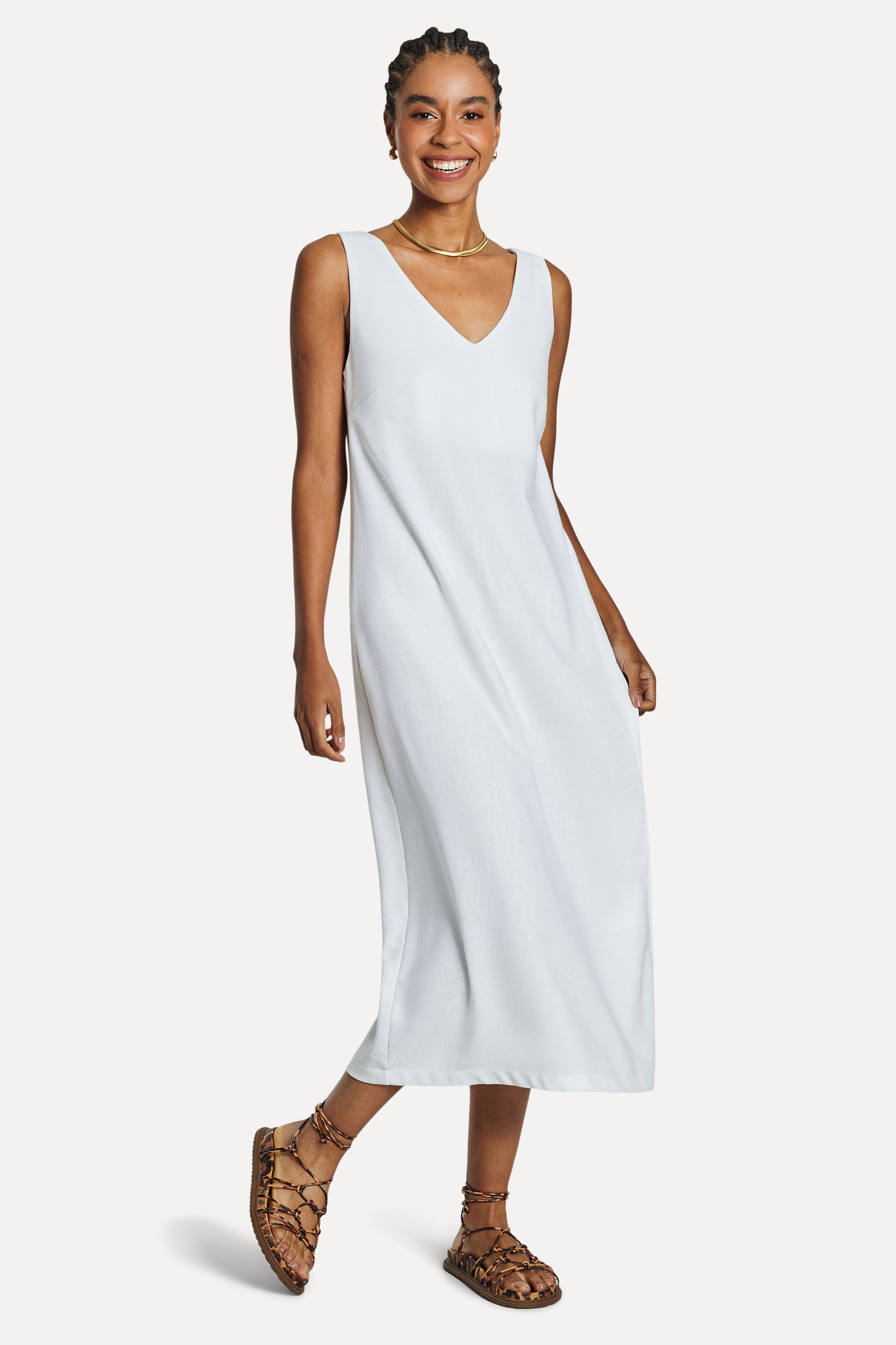 Vestido Feminino Curto Alfaiataria Fenda