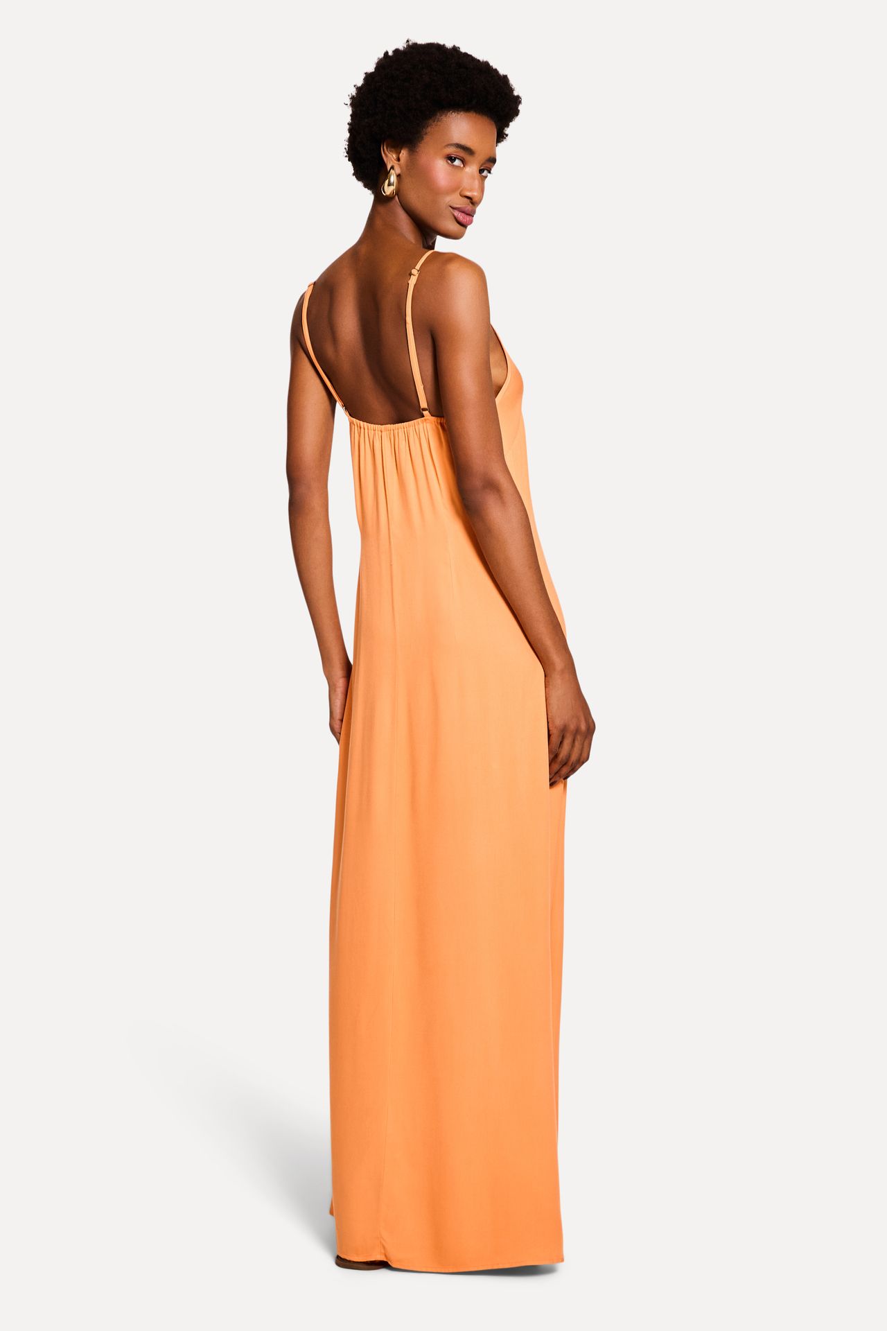 Vestido Feminino Longo Alça Fuído