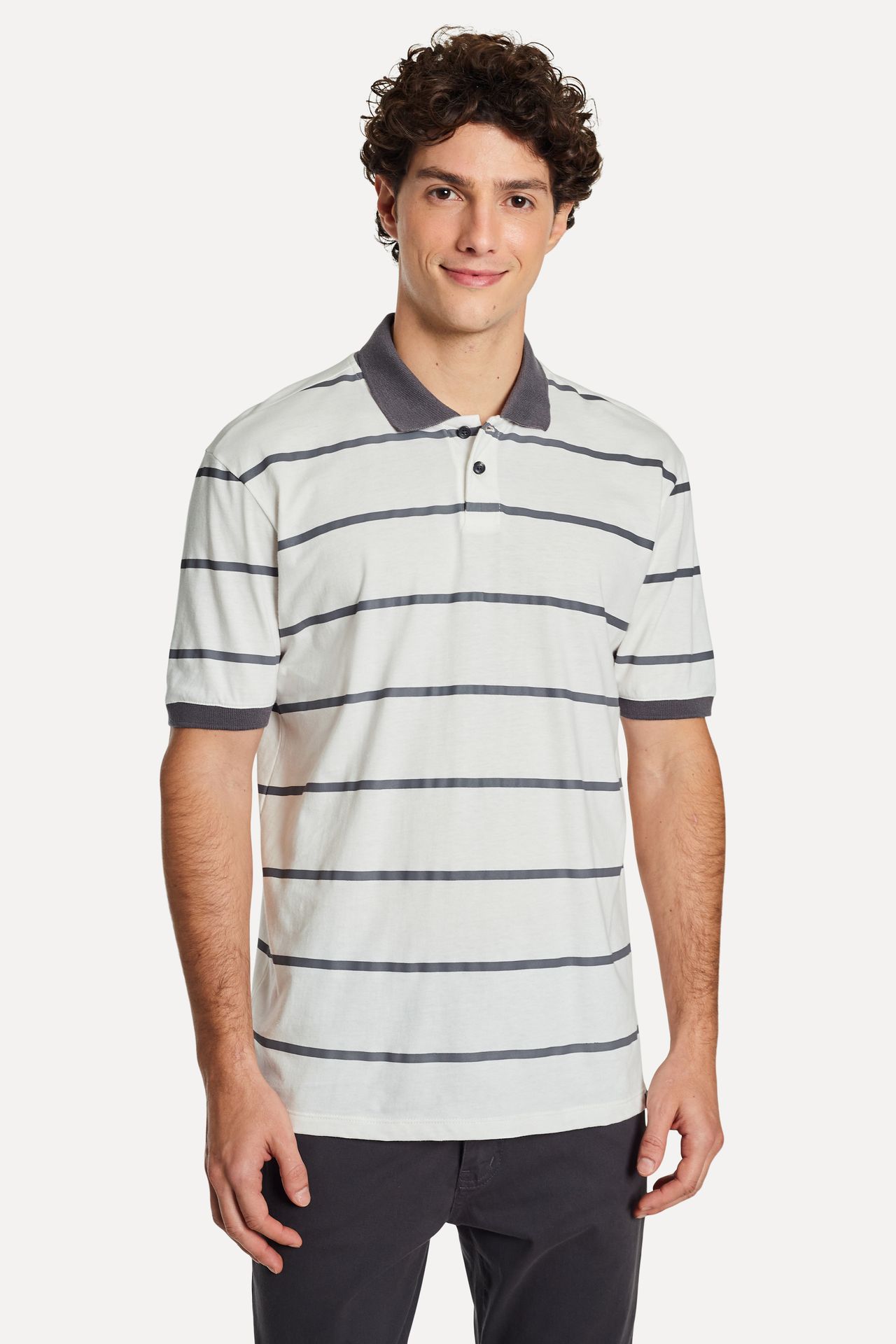 Polo Listrada Masculina