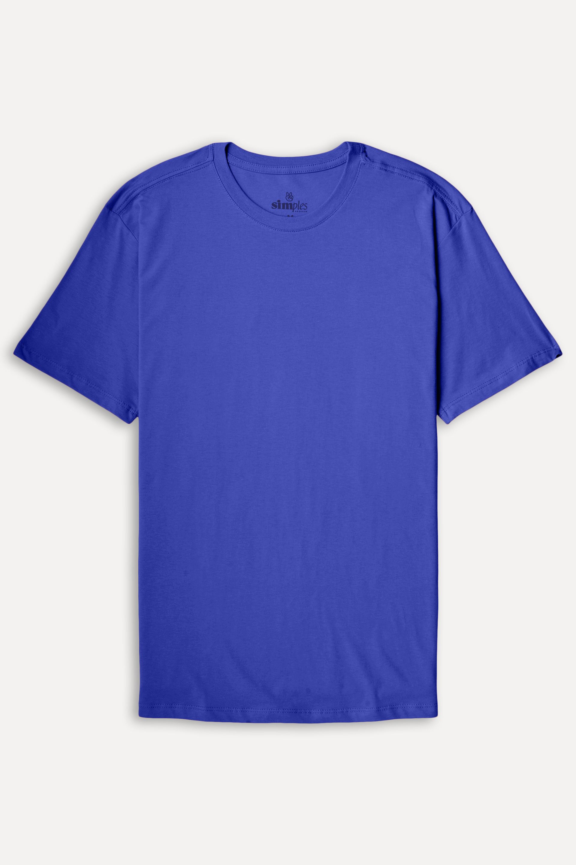 Camiseta Básica Masculina Simples Manga Curta